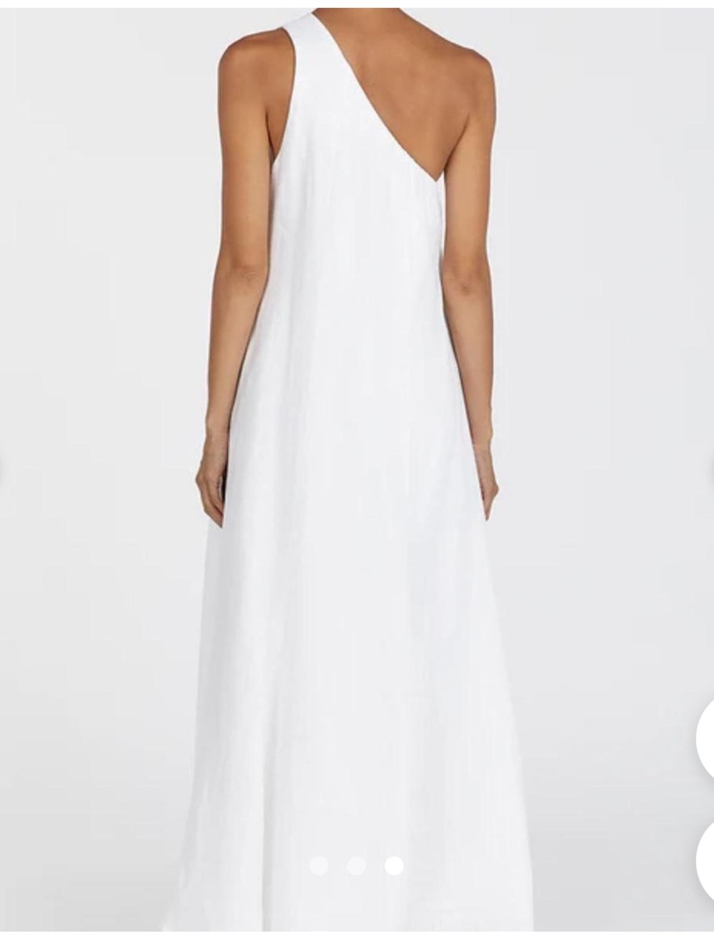 DISSH One-Shoulder White Maxi Dress